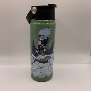 Naruto Kakashi Hatake 17 oz Tumbler Sainless Steel Olive Green Clouds Bioworld